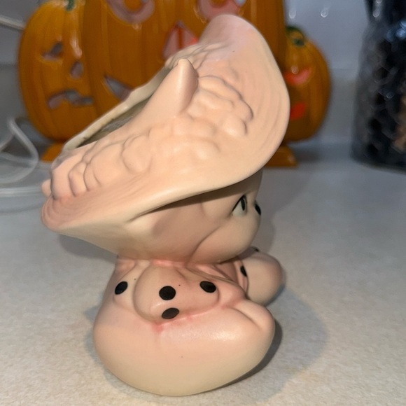 Vintage Hull Pink Cat in Hat Planter - Picture 5 of 8